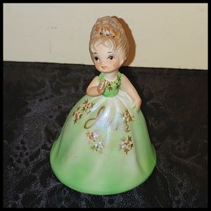 Vintage June Lady Porcelain Bell